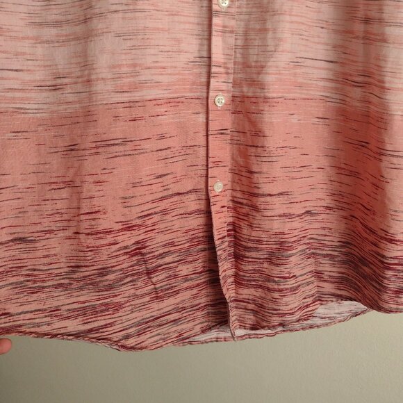 INC International Concepts Mens Linen Blend Ombre Shirt XL w Roll Tab Sleeve - Picture 7 of 10